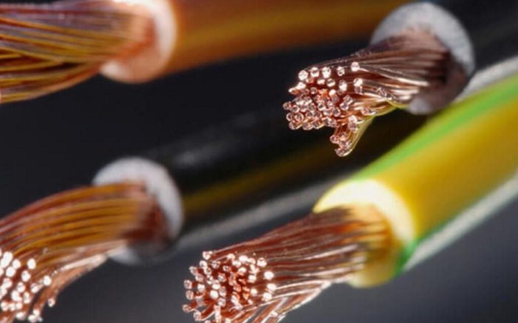 Close-up of copper electrical wires with insulation, used by Sunshine Coast Electrician for professional wiring services in Nambour