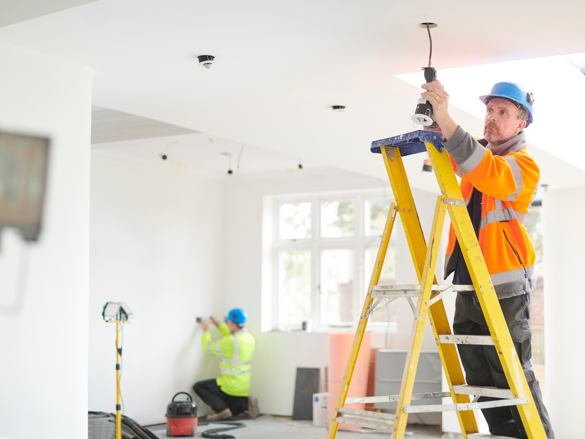 electricians doing a fitout