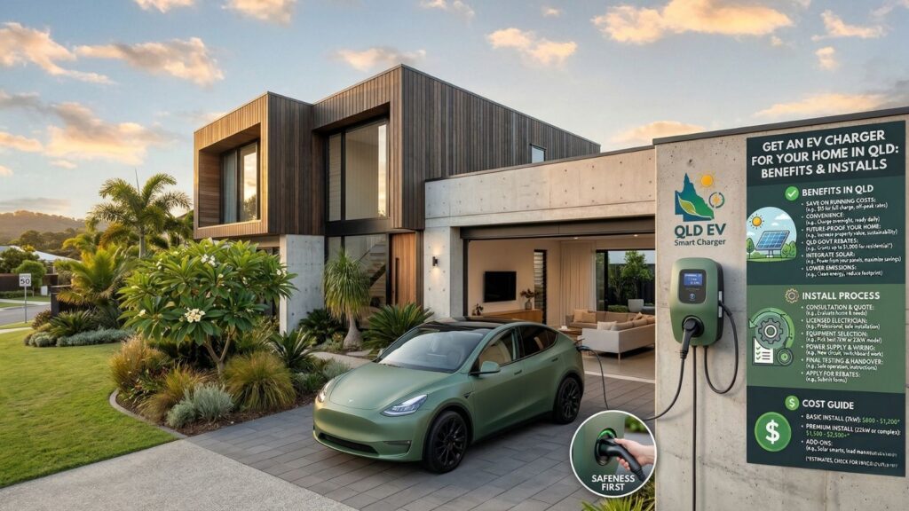 Home EV Charger installation in Sunshine Coast QLD